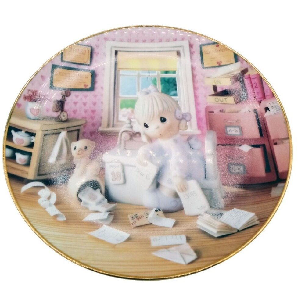 Praise the Lord Anyhow Collectors Plate Precious Moments 7.5 Inch Vintage Enesco